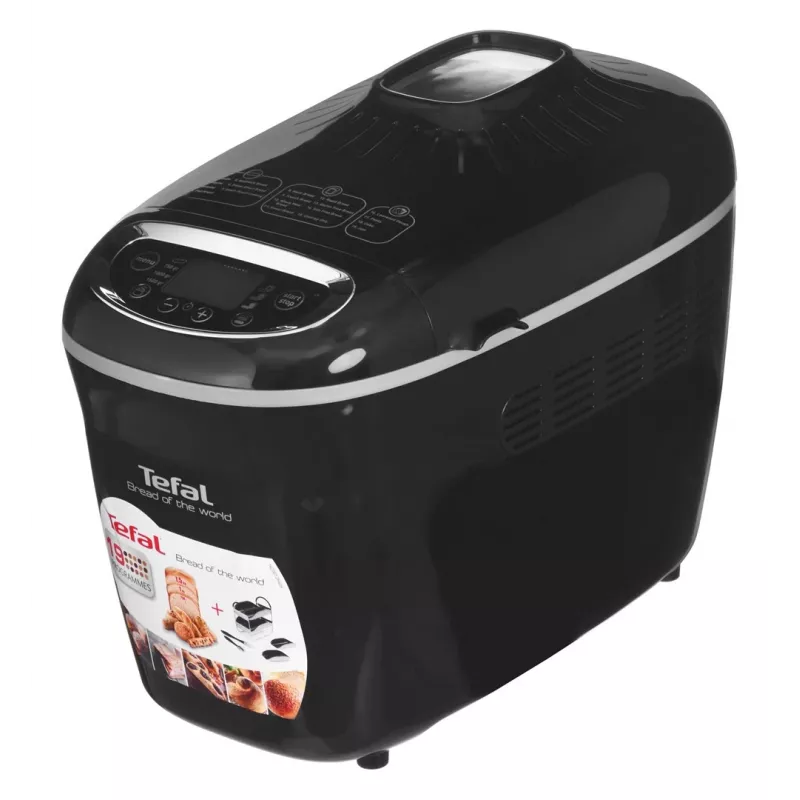 Leivaküpsetaja Tefal PF611838 — 1600 W, 1,5 kg mahutavus, 19 programmi, puutetundlik juhtimine, must