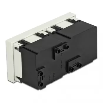 Seinapistikupesa DELOCK 81423 — CEE 7/3, 16 A, 250 V, valge, ABS/PC, 45×90 mm