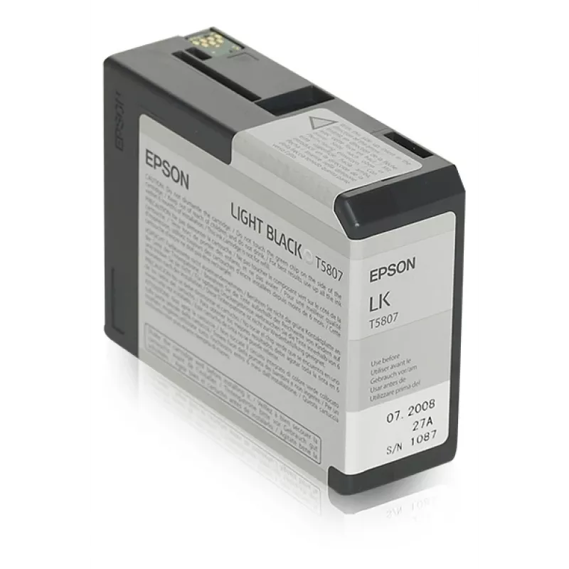 Epson üksikpakend hele must T580700, hele must, pigmendipõhine tint, 80 ml, 1 tk