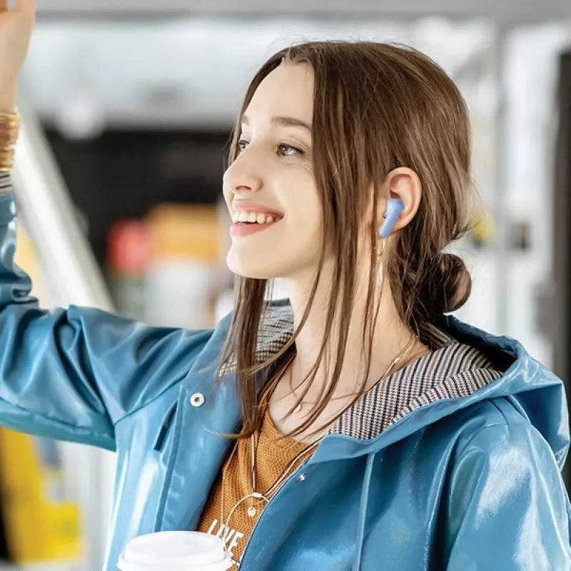 Kõrvaklapid Awei T85 Bluetooth 5.3 ENC TWS Sinine