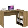 Sirge ristkülikukujuline arvutilauaplaat BIURKO PLUS ARTISAN, puitlaastplaat, 1200×500×760 mm, tammevärvi