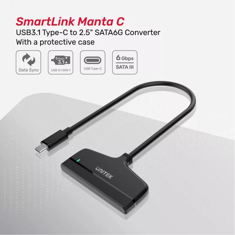 Sülearvuti dokk UNITEK Y-1096A USB USB-C must