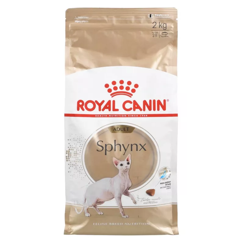 Kuiv kassitoit Royal Canin Sphynx Adult 2 kg — sealiha maitse, 33% valku, 23% rasva