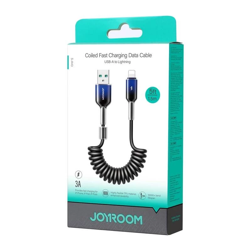 USB-A kuni Lightning kaabel Joyroom S-A43 1,5 m must