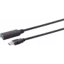 USB-kaabel S/CONN 13-39095 20 m USB 3.2 Gen 1 Must