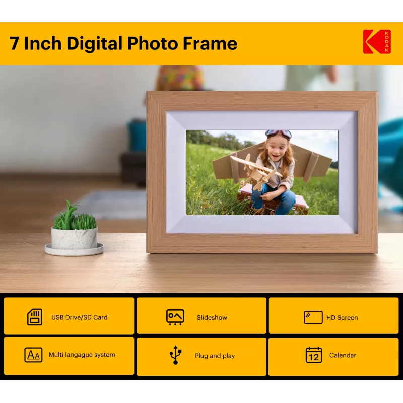 Kodak 7 digitaalne fotoraam Wi-Fi RCF-702W