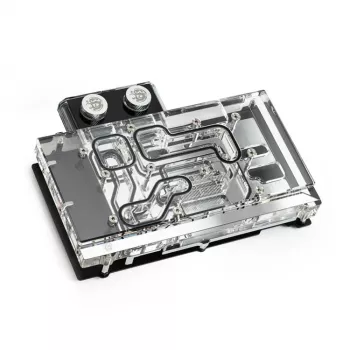 Vesiblokk BitsPower Classic VGA BP-VG3070FE — 125×171,4×28,4 mm, 3‑kontaktiline RGB, must/hõbedane/läbipaistev