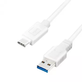 LogiLink USB-kaabel USB 3.2 Gen1 (USB 3.0 / USB 3.1 Gen1) USB-A-pistik, USB-C-pistik 0,50 m Valge CU0173