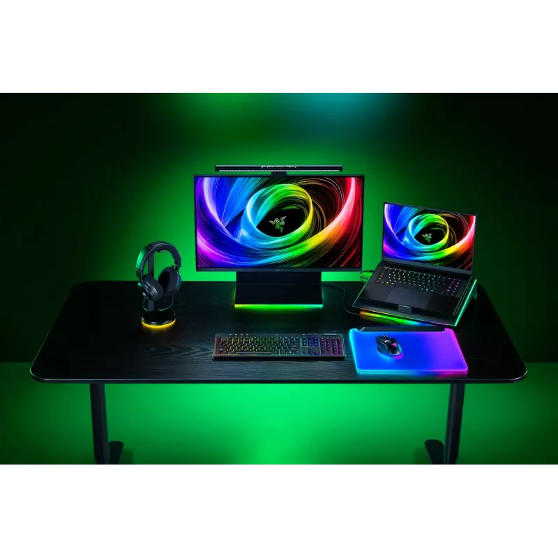 Razer MustWidow V4 Low-Profile HyperSpeed klaviatuur mänguritele USB RF juhtmevaba Bluetooth QWERTY US International must