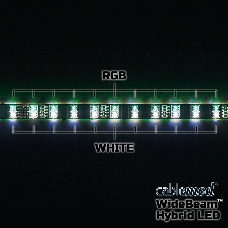 Universaalne LED-ribavalgusti CableMod CM-LED-30-D30RGBW-RK 300 mm siseruumidesse