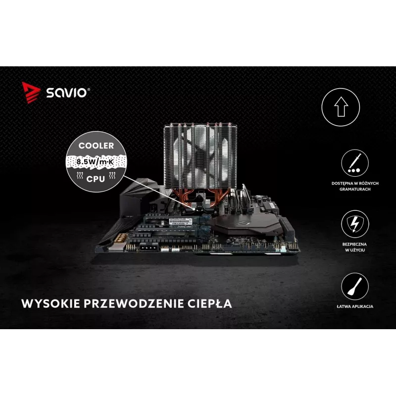 Termopasta SAVIO TG-02 8,5 W/mK 2 g