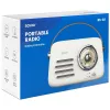 Kaasaskantav raadio SAVIO RS-02 — analoog-FM-tuuner, Bluetooth 5.3, USB-toide, 3 W, valge