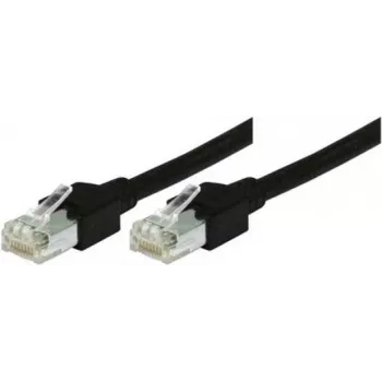 Tecline - patch-kaabel - RJ-45 (M) kuni RJ-45 (M) - 1,5 m - S/UTP - CAT 5e - Haakesulguriga - Must (719015S)