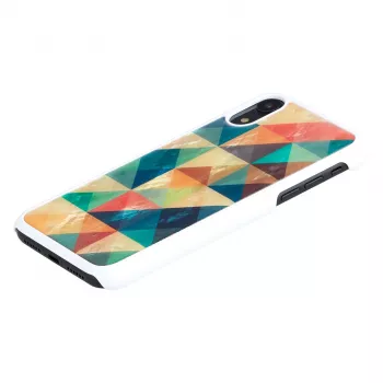 Nutitelefoni ümbris iKins iPhone XR-ile — Mosaiikmust kaitseümbris