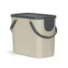 Rotho Albula 25 L ristkülikukujuline hoiustamis-/jäätmemahuti, cappuccino, tehnopolümeer, 25 L, 400×235×340 mm