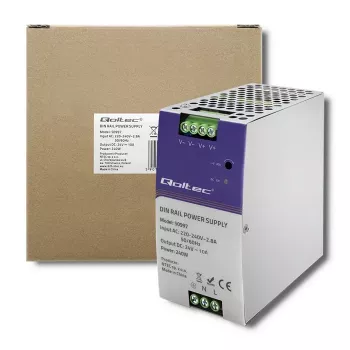 DIN-liistu toiteplokk QOLTEC 50997 240W 24V 10A