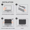 Qoltec Filtro Privaatsus GDPR MacBook Air 13 6 Magnetiline Silmade Kaitse (13.60, 16:9), Kaitsekile sülearvutile