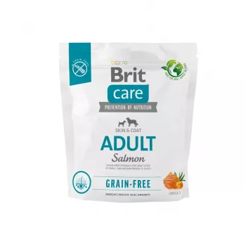 Kuiv koeratoit Brit BRIT Care teraviljavaba Adult Small & Medium Salmon 1 kg — valk 26%, rasv 15%