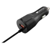 CANYON auto laadija C-033 2.4A/USB-A sisseehitatud Lightning must