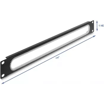 Rack kaabel Grommet DELOCK 67275 19 tolli 1U serva kaitsega, must