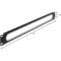 Rack kaabel Grommet DELOCK 67275 19 tolli 1U serva kaitsega, must