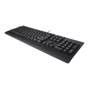 Juhtmega Lenovo Preferred Pro II täissuuruses USB-klaviatuur, QWERTY, rumeenia paigutus, must, randmetugi