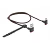 USB-kaabel DeLOCK EASY-USB 2.0 Type-A-pistik USB-C isasele nurgeline 0,5 m must