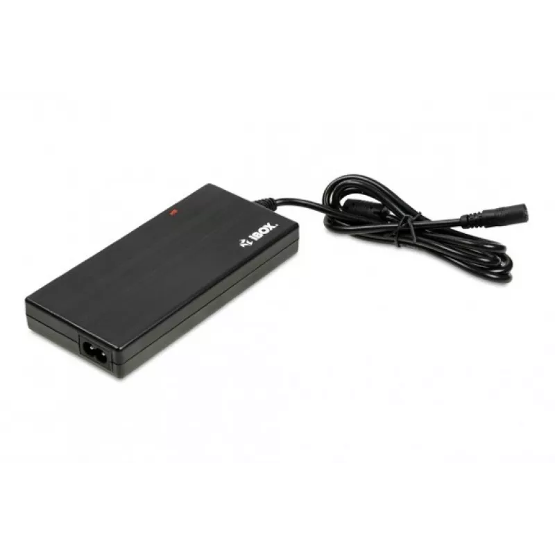 Toiteadapter/inverter IBOX IUZ90WA 90 W, sisend 100–240 V, väljund 4,5 A, reguleeritav pinge, siseruumides, must