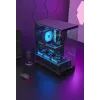 TACENS Mars Gaming MCPRISMA Midi Tower PC korpus, must, karastatud klaas, toetab ATX/Micro-ATX/Mini-ITX, 2x3,5-tollised + 2x2,5-tollised sahtlid