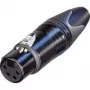 Neutrik XLR-pistikupesa, sirge Kontaktide arv: 4 Must NC4FXX-B 1 tk (NC4FXX-B)