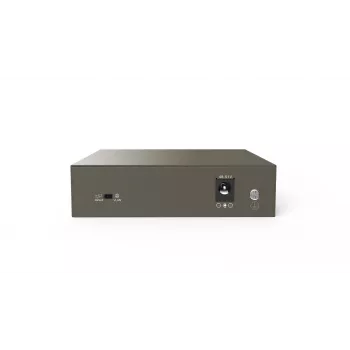 Võrgukommutaator TENDA TEG1105P-4-63W-EU, 5x Gigabit RJ-45, 4x PoE (57,8 W kokku), 10 Gbit/s kommuteerimine