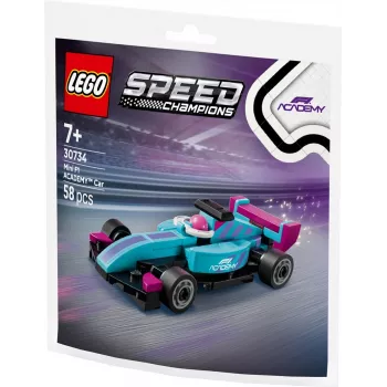 30734 Speed Champions F1 ACADEMY Mini-Auto, ehitusmänguasi polükott