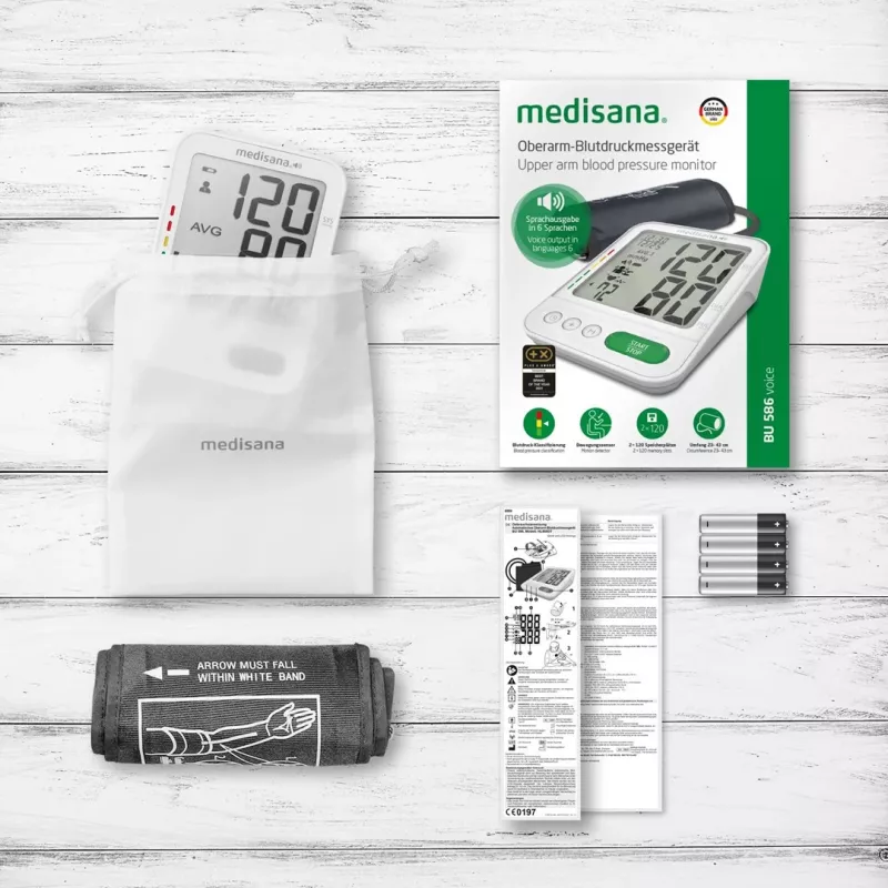 Medisana BU 586 õlavarre automaatne vererõhumõõtja 2 kasutajale
