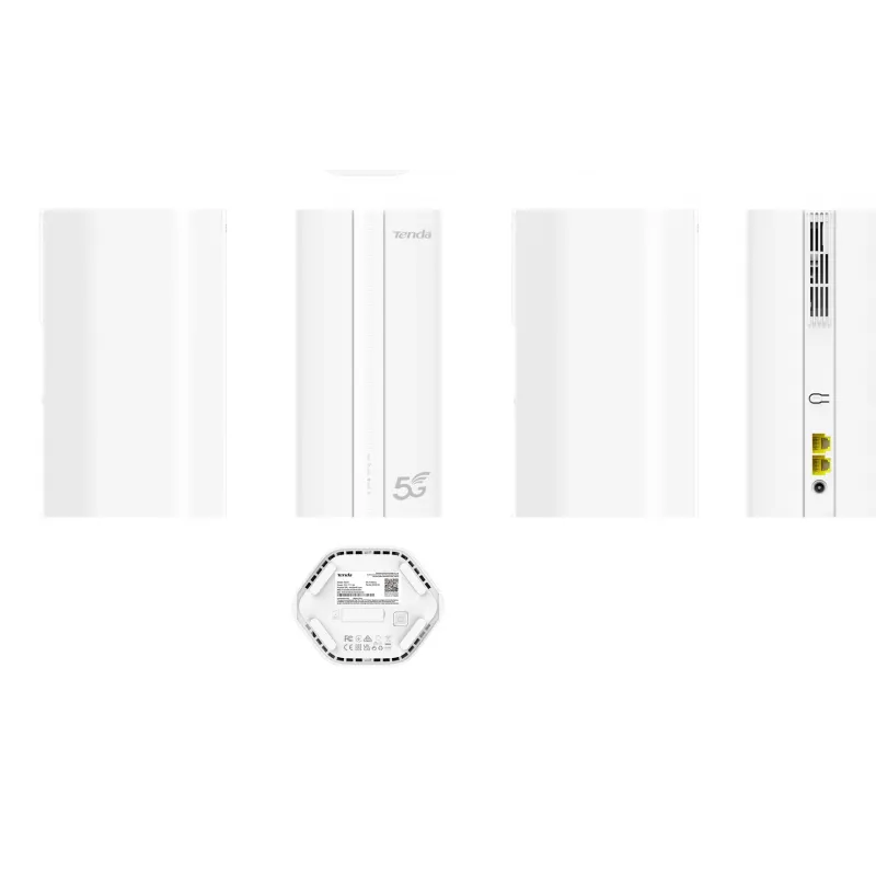 Tenda 5G01 traadita ruuter Gigabit Ethernet kaheriba (2,4 GHz / 5 GHz) 5G Valge