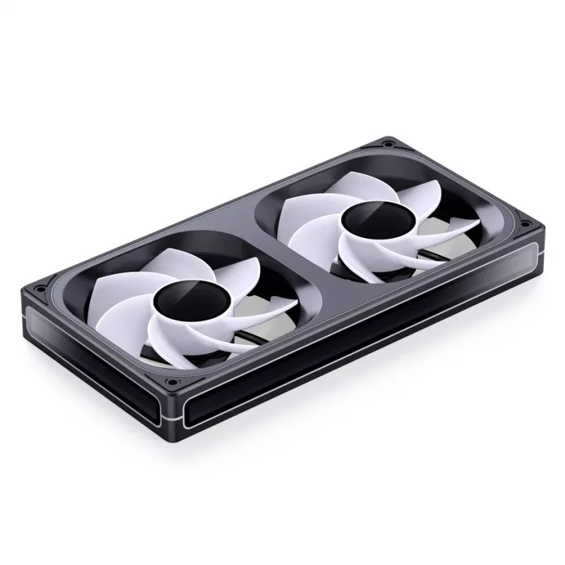 Jonsbo ZB-240BR 120mm vastupidise labaga ARGB PWM 2-tk korpuseventilaatorite komplekt - Must