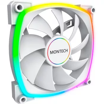 Arvuti korpuse ventilaator Montech AX140 PWM 140 mm, vintpüssi laager, 540–1760 RPM, valge