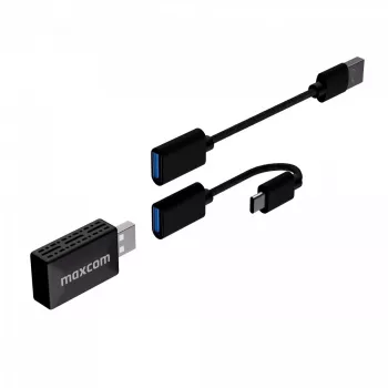 Juhtmeta raadio autoadapter MAXCOM MC02 Wave Bluetooth-ühendusega autosiseseks heli voogedastuseks
