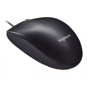 Logitech M90 juhtmega optiline kontorihiir — 1000 DPI, mõlemakäeline, USB Type-A, must