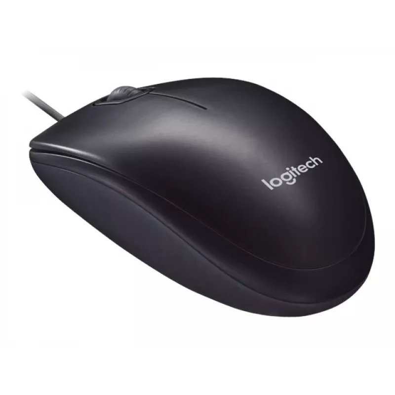 Logitech M90 juhtmega optiline kontorihiir — 1000 DPI, mõlemakäeline, USB Type-A, must