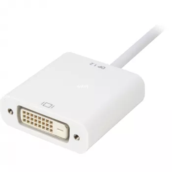 DisplayPort-DVI adapterkaabel Sharkoon 0,15 m valge — DisplayPort 1.2 DVI-le