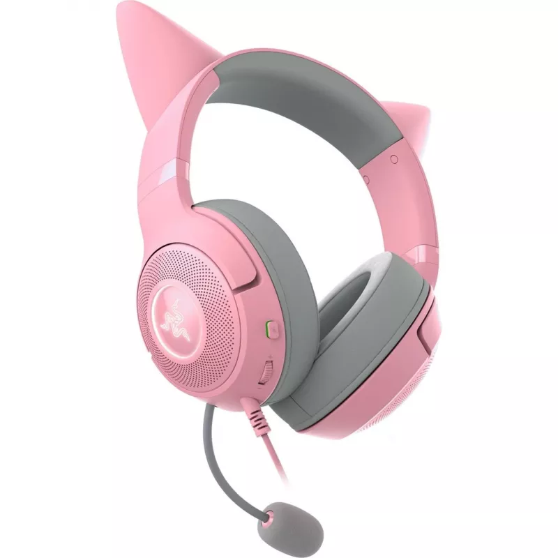 Juhtmega kõrvaklapid Razer RZ04-04730200-R3M1 — ümberkõrvaklapid, 1,3 m kaabel, 353 g, roosa