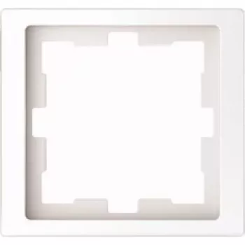 Seinakate / lüliti kate Merten MEG4010-6535, valge, termoplast, kruvivaba, ühes tükis