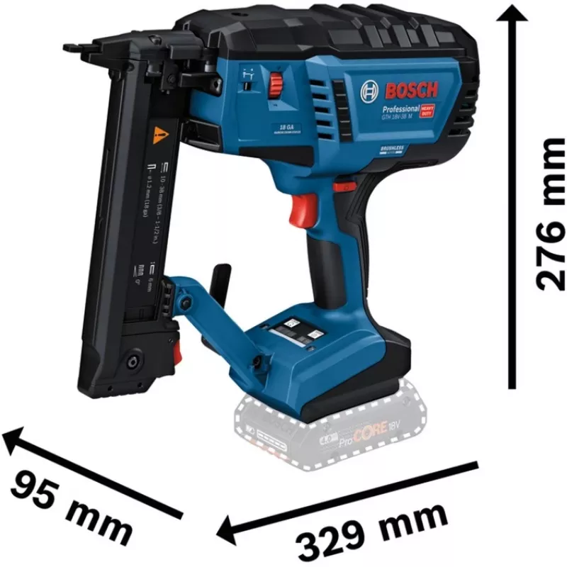 Bosch GTH 18V-38 M Professional juhtmeta puiduklammerdaja, 18 V, ilma aku ja laadijata