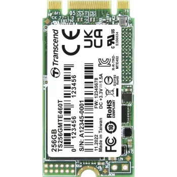Transcend MTE460T 256 GB sisemine M.2 PCIe NVMe SSD 2242 PCIe NVMe 3.0 x2 jaemüük TS256GMTE460T (TS256GMTE460T)