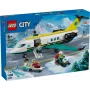 LEGO City päästelennuk 60465 – väike päästelennuki ehituskomplekt, 403 detaili, 4 minifiguuri, vanusele 6+