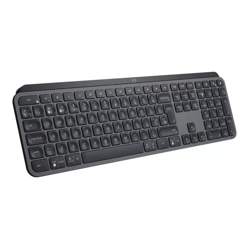 Logitech MX Keys for Business - klaviatuur - taustvalgustusega - juhtmevaba - Bluetooth, 2,4 GHz - QWERTY - GB - grafiit (920-010250)