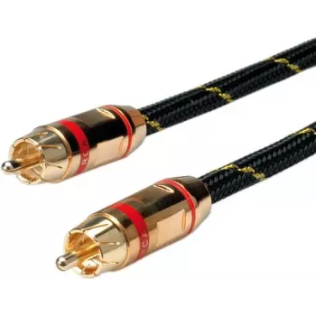 ROLINE GOLD RCA-ühenduskaabel simplex Pistmik / Pistmik, Punane 5,0 m (11.09.4251)