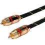 ROLINE GOLD RCA-ühenduskaabel simplex Pistmik / Pistmik, Punane 5,0 m (11.09.4251)