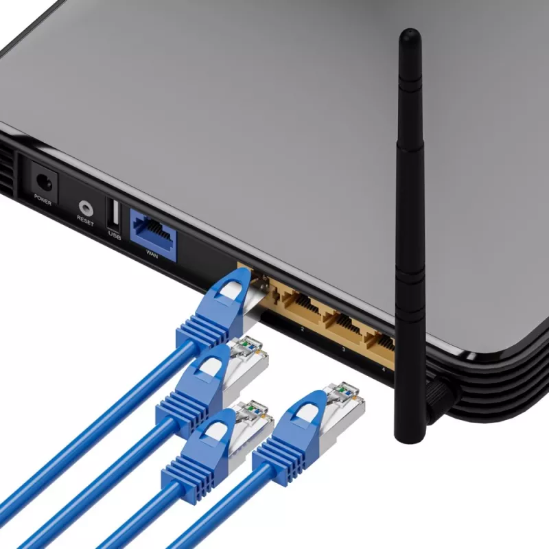 võrgukaabel Extralink LAN Patchcord Kat.6A RJ-45 Cat6a 3m Blue