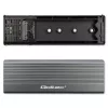 Qoltec korpus M.2 SATA (NGFF) SSD-kettale, USB-C